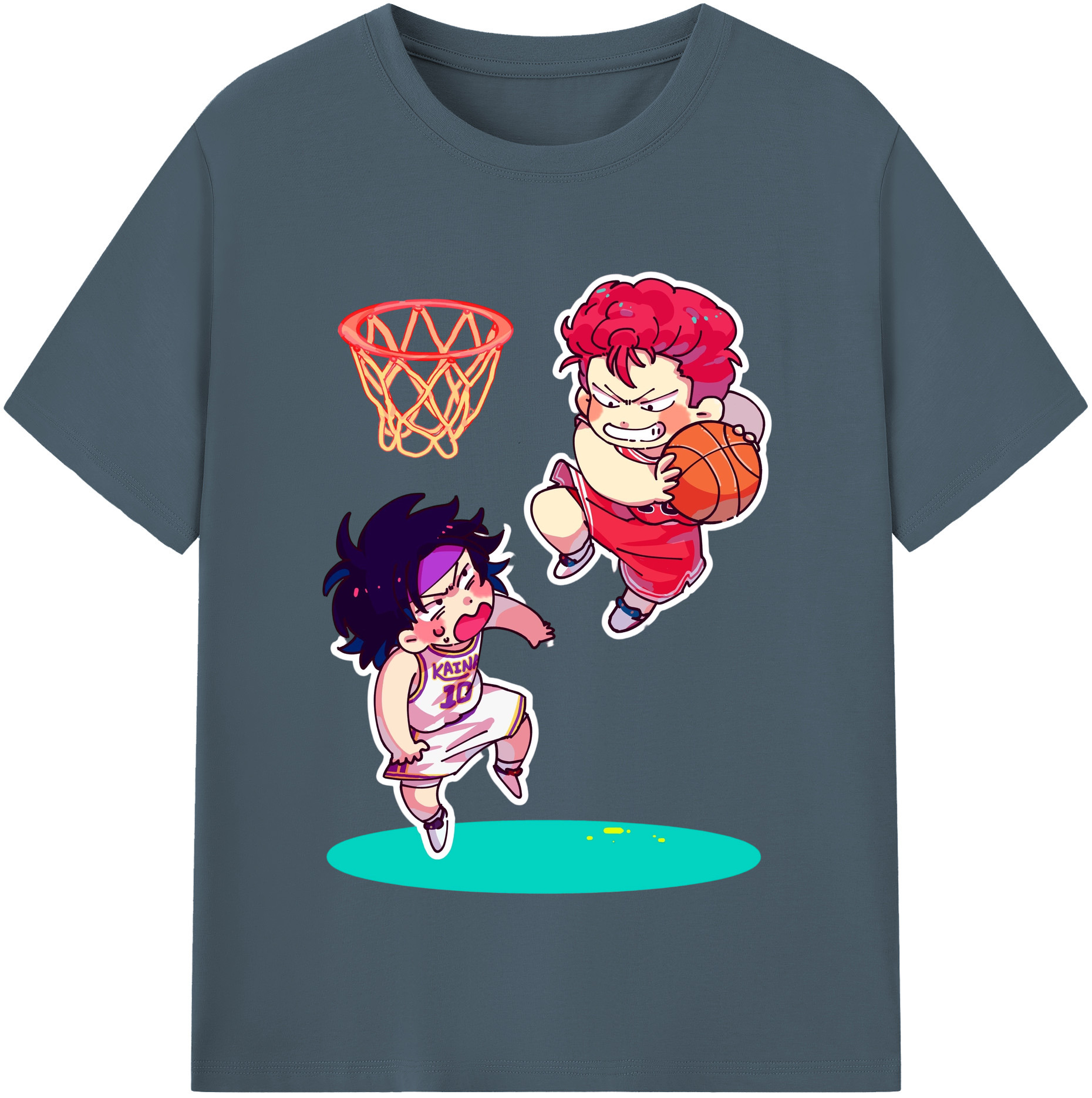 （画像用） SLAM DUNK／スラムダンク 綿100％半袖Tシャツ（フロントプリント）